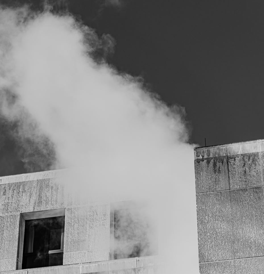 smoke and carbon monoxide gray building